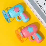 [티티펫] 야옹야옹 바람개비 권총 장난감+바람개비 3개 세트 (핑크)
