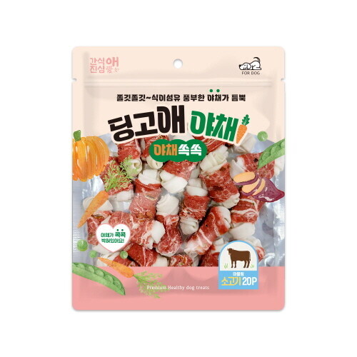 펫도매,[딩고애야채] 딩고본 S (소고기/20p)