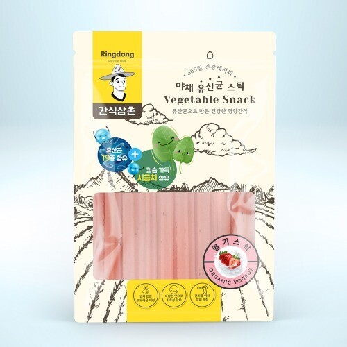 펫도매,【매장】 간식삼촌 야채유산균(딸기스틱)150g