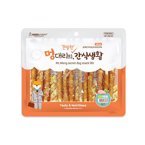 펫도매,[멍대리의간식생활] 우유치킨껌 강아지 간식 (300g)