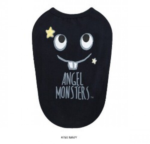 펫도매,[퍼피엔젤] TS585 Angel Monsters 민소매 티셔츠 TS585 (네이비)XS