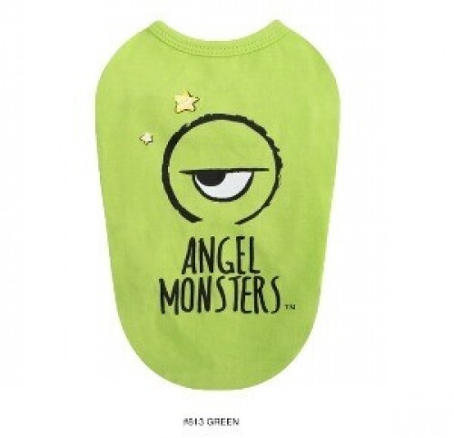 펫도매,[퍼피엔젤] TS585 Angel Monsters 민소매 티셔츠 TS585 (그린)XS