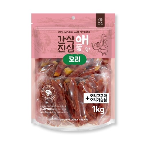 펫도매,[간식애진심] 오리고구마+가슴살 (1kg)