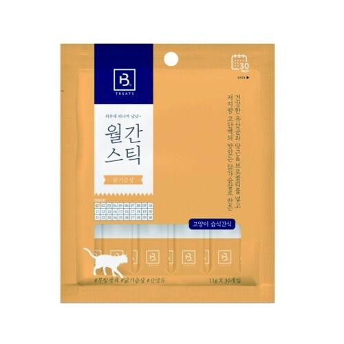 펫도매,브리더랩 월간스틱 닭가슴살 30p (츄르)