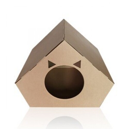 펫도매,네이처펫 종이로 만든 고양이 하우스 숨숨집 오각형