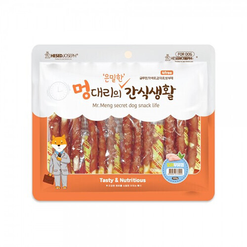 펫도매,[멍대리의간식생활] 오리우유껌 강아지 간식 (300g)