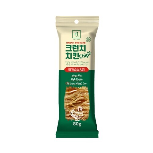 펫도매,브리더랩 크런치치킨칩(닭가슴살&김)80g