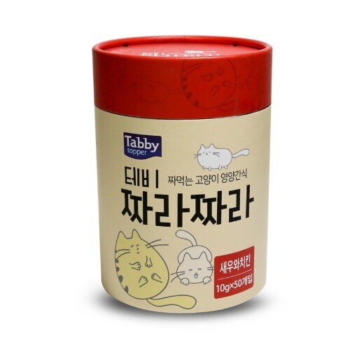 펫도매,테비 짜라짜라(10gX50개)-새우와치킨맛 (유통기한 25년3월14일까지)