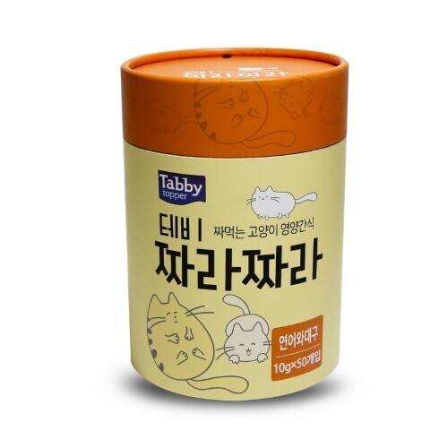 펫도매,테비 짜라짜라(10gX50개)-연어와대구맛 (유통기한 25년3월14일까지)