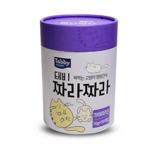 펫도매,테비 짜라짜라(10gX50개)-가리비와치킨맛 (유통기한 25년3월14일까지)