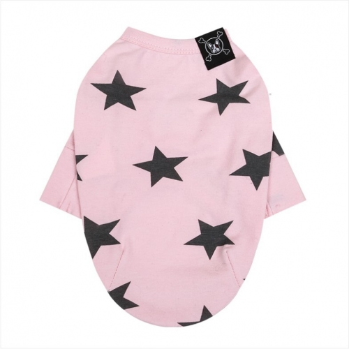 펫도매,[퍼피엔젤]TS292 Star Long SleeveT-shirts (#502 핑크)