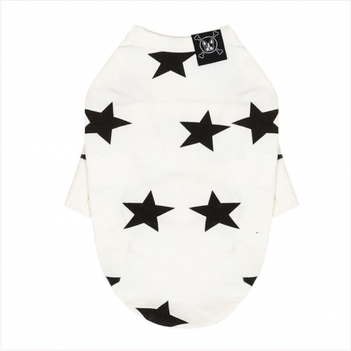 펫도매,[퍼피엔젤]TS292 Star Long SleeveT-shirts (#10 아이보리)