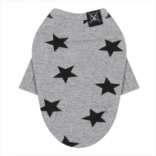 펫도매,[퍼피엔젤]TS292 Star Long SleeveT-shirts (#45 그레이)