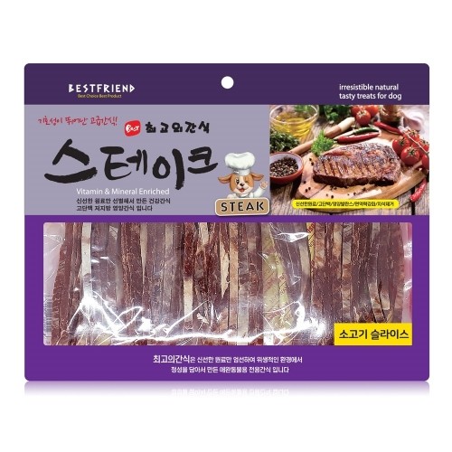 펫도매,[최고의 간식 STEAK] 소고기슬라이스 (400g)