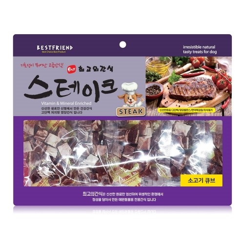 펫도매,[최고의 간식 STEAK] 소고기큐브 (400g)