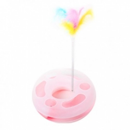 펫도매,[티티펫] 도넛츠 링트랙 장난감 (핑크)