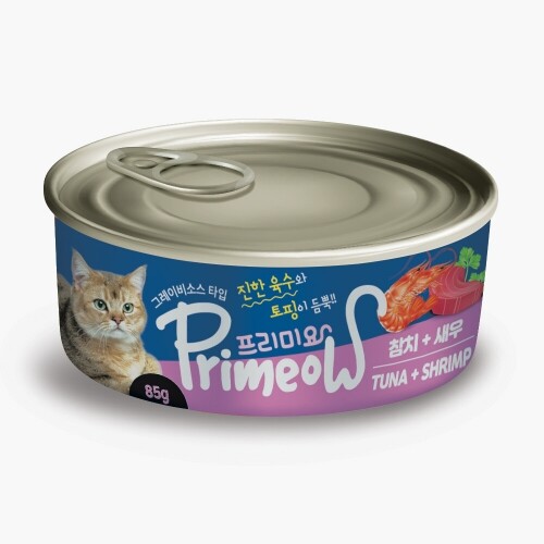 펫도매,프리미요 그레이비 소스 고양이캔 참치+새우 (1박스/85gx24개입)