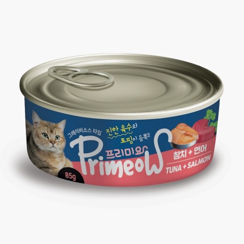 펫도매,프리미요 그레이비 소스 고양이캔 참치+연어 (1박스/85gx24개입)
