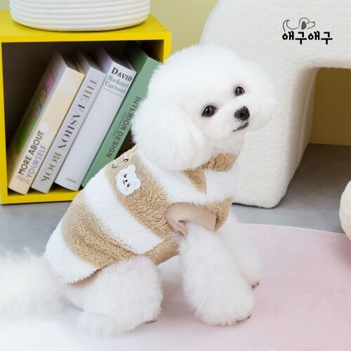 펫도매,[애구애구] 강아지 겨울옷 아기곰솜털 니트 티셔츠