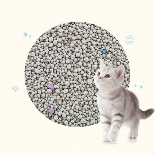펫도매,고양이모래 킨더파우 벤토나이트 오리지널 무향 고양이 모래 3kg 6개 1박스