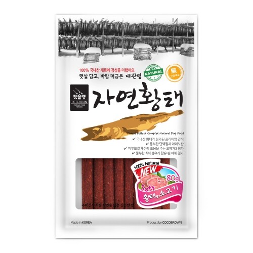 펫도매,[펫슐랭] 자연황태 (황태&소고기/80g)