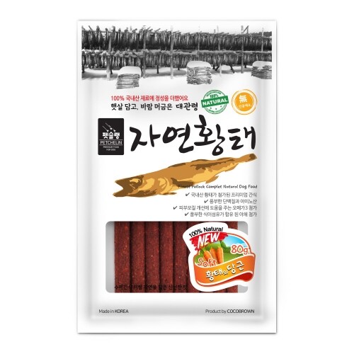 펫도매,[펫슐랭] 자연황태 (황태&당근/80g)
