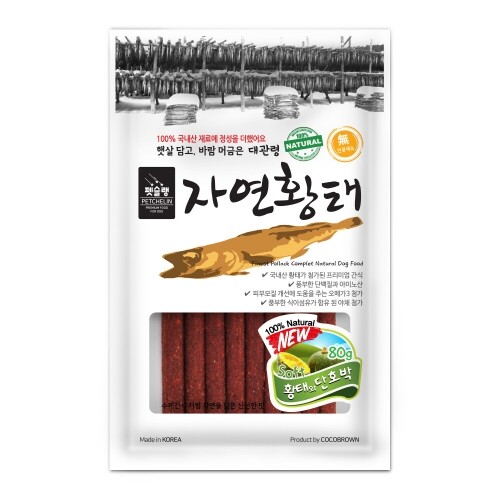 펫도매,[펫슐랭] 자연황태 (황태&단호박/80g)