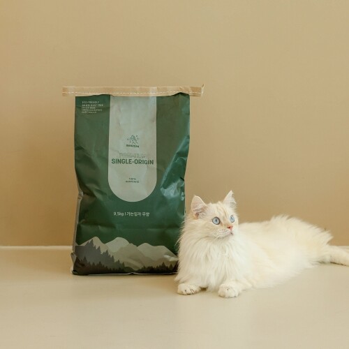 펫도매,[반짝]싱글오리진 벤토나이트 고양이모래 9.5kg x2개(가는입자)