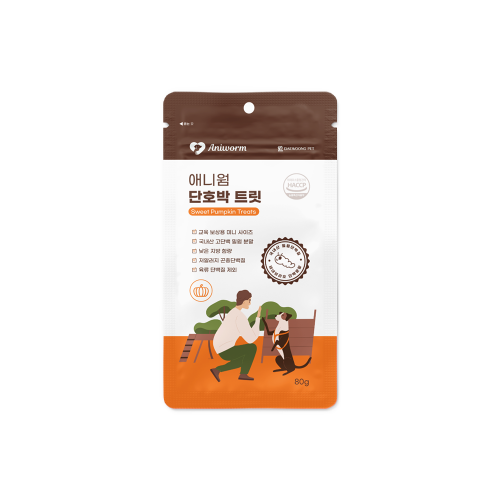 펫도매,[대웅펫] 애니웜 단호박트릿 (80g)