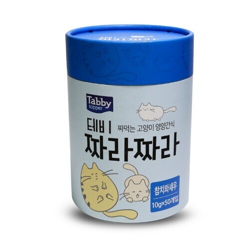 펫도매,테비 짜라짜라(10gX50개)-참치와새우맛 (유통기한 25년3월14일까지)