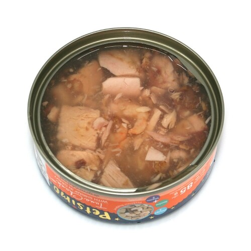 펫도매,펫시모 고양이 그레이비 캔 (참치통살과 새우/85g), 12개 1세트