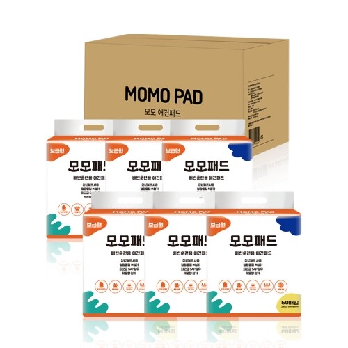 [단독무료배송]모모 배변패드 소형 50매 레몬향X6개(1박스)-인터넷 판매금지