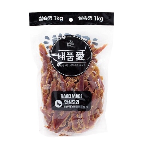 펫도매,내품애 1kg 간식 안심오리