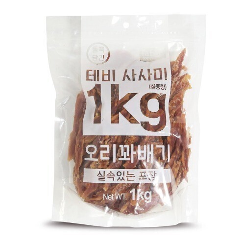 펫도매,[Tabby]테비사사미 실속포장(1kg/오리꽈배기)