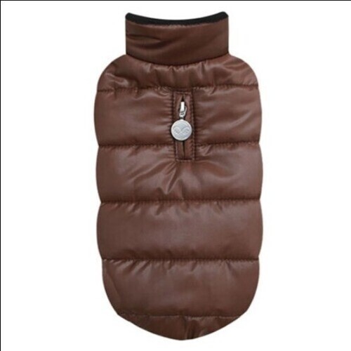 펫도매,퍼피엔젤 [OW328] MAC 2 Puppy Angel Quillted Padded Vest(#225 브라운)