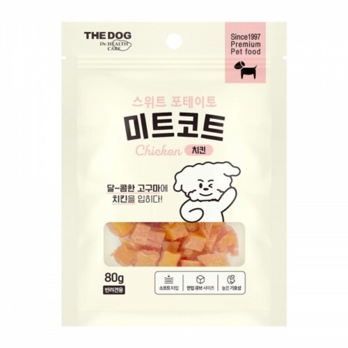 펫도매,더독 미트코트 스위트포테이토 치킨 80g(온라인가 3500원준수)