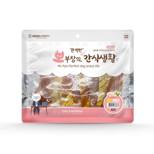 펫도매,뽀부장의 완벽한 간식생활 치킨젤리꽈배기300g