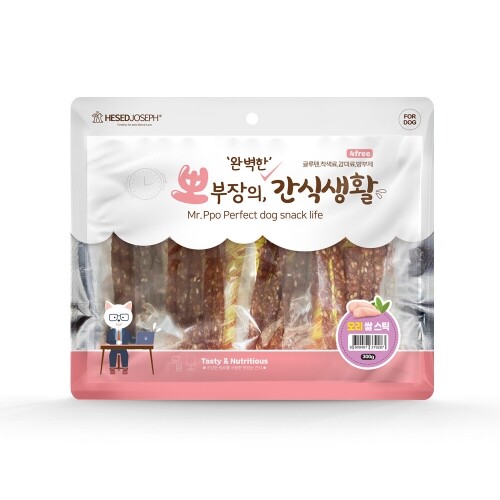 펫도매,뽀부장의 완벽한 간식생활 오리쌀스틱300g