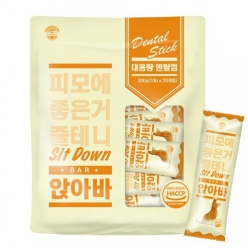 펫도매,앉아바 덴탈껌 피모 200g 20p