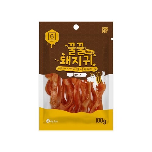 펫도매,브리더랩 꿀꿀 돼지귀 100g