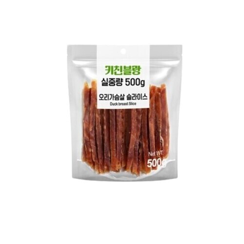 펫도매,키친블랑 오리가슴살 슬라이스 500g 1개