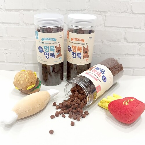 펫도매,[국내산통간식]멍묵멍묵 소프트져키(연어/1kg)