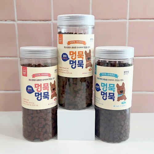 펫도매,[국내산통간식]멍묵멍묵 소프트져키(연어/1kg)