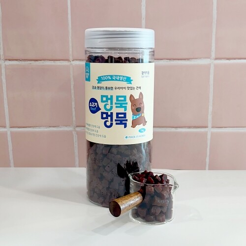 펫도매,[국내산통간식]멍묵멍묵 소프트져키(연어/1kg)