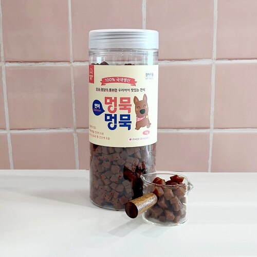 펫도매,[국내산통간식]멍묵멍묵 소프트져키(연어/1kg)