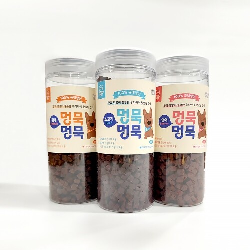 펫도매,[국내산통간식]멍묵멍묵 소프트져키(황태/1kg)