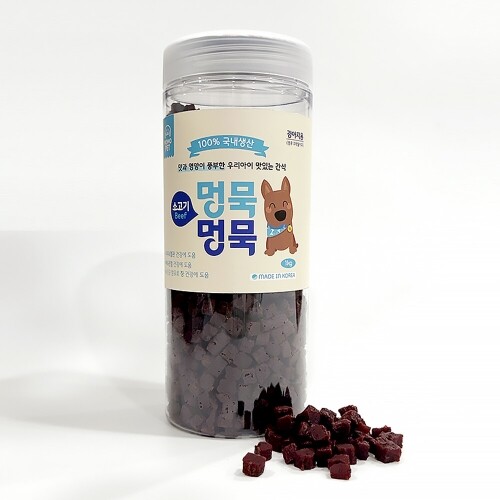 펫도매,[국내산통간식]멍묵멍묵 소프트져키(황태/1kg)