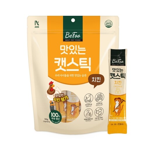 펫도매,베푸 맛있는 캣스틱 치킨300g(인터넷11000원미만판매금지)