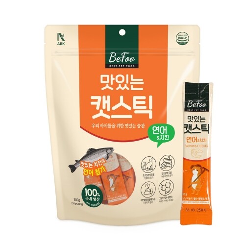 펫도매,베푸 맛있는 캣스틱 연어300g(인터넷11000원미만판매금지)