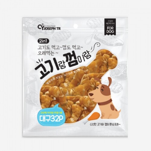 펫도매,고기랑껌이랑 480g [32p] 대구맛